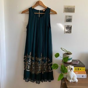 Emerald Green Beaded Dress